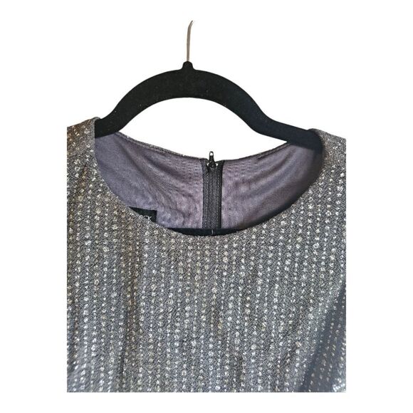 SCOTT MCCLINTOCK Millenium 2000 Gray/Silver Long Dress - Size 4 - Picture 4 of 11